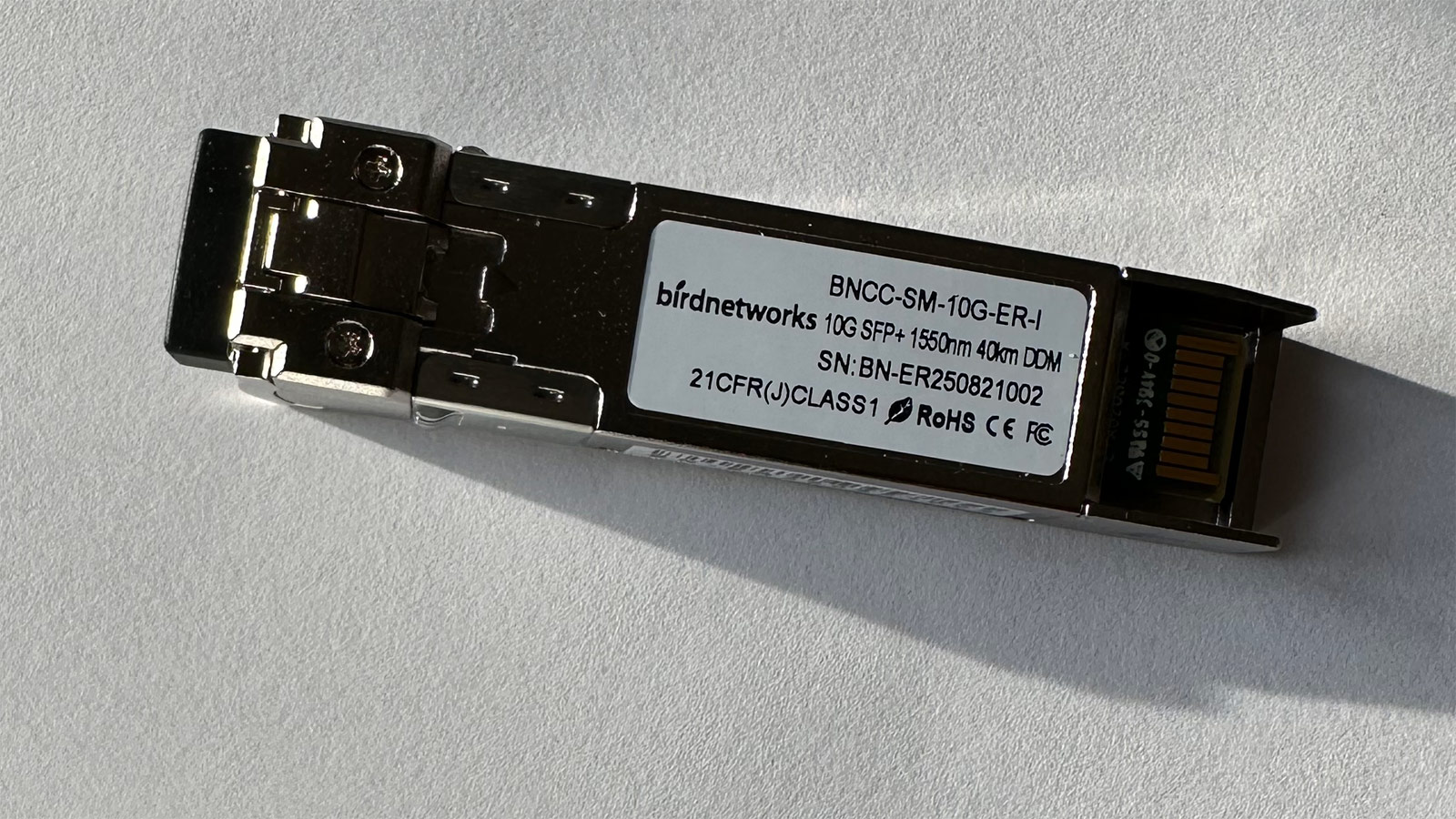 SFP+ Transceiver 10G, 1550nm, Singlemode, 40km, mit DDM – Hochleistungs-Glasfaser-Modul